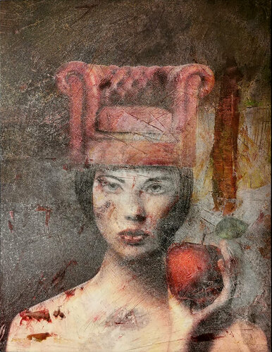THE SOFA QUEEN de ENRIC AROMI-MASRIERA, Pintura a la venta en Singulart