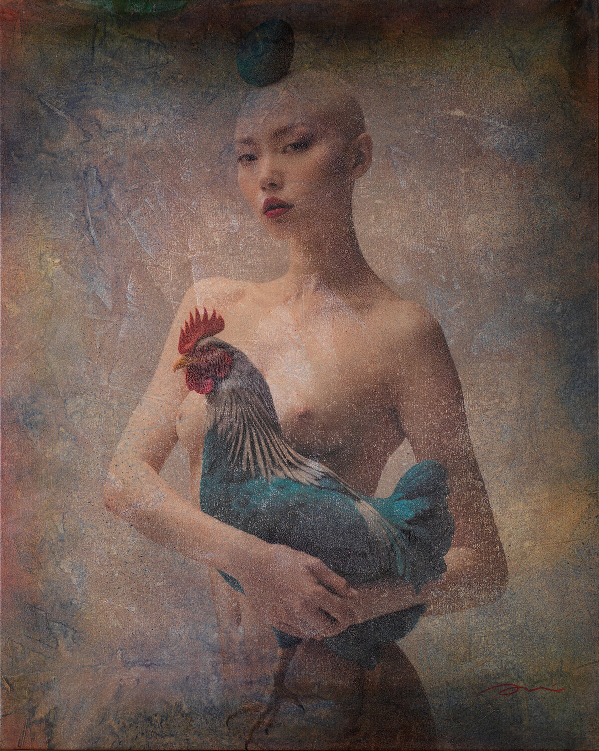 1780 L'OU DE POLL  (The Chicken's Egg) ENRIC AROMI-MASRIERA Originalgemälde zu verkaufen