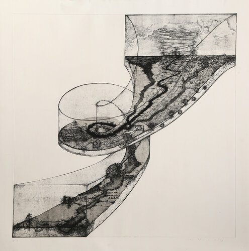 Revival Ramp (B&W) by Mel Chin, 인쇄 for Sale on Singulart