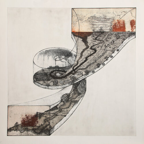 Revival Ramp (Yellow) by Mel Chin, 인쇄 for Sale on Singulart