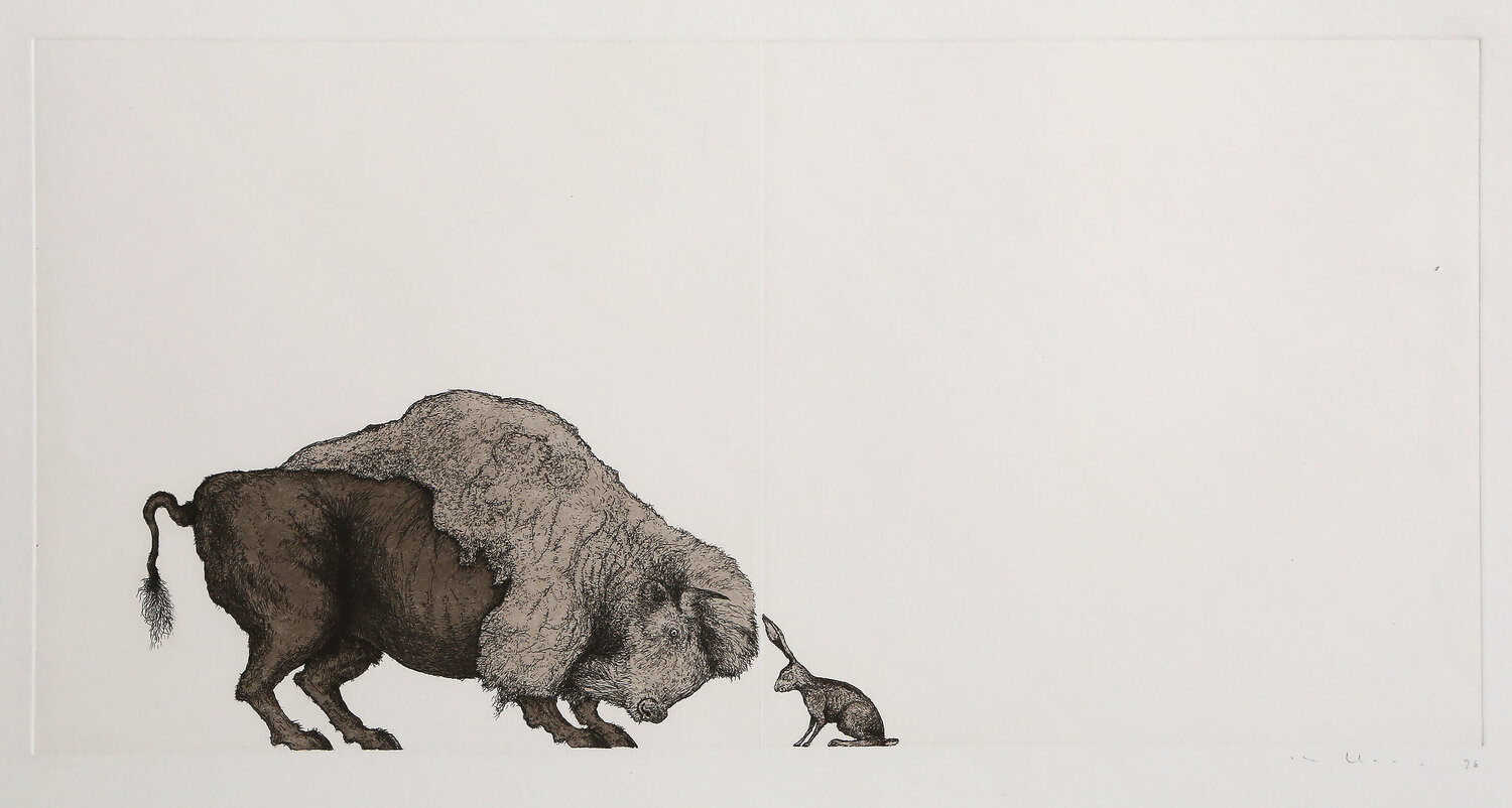Self-Portrait (Bison and Hare) Mel Chin