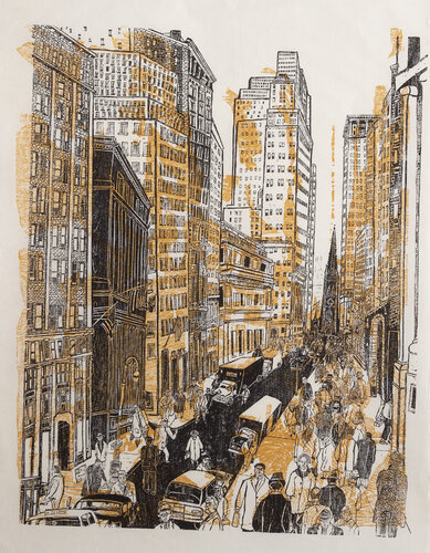Wall Street by Ted Davies, 인쇄 for Sale on Singulart
