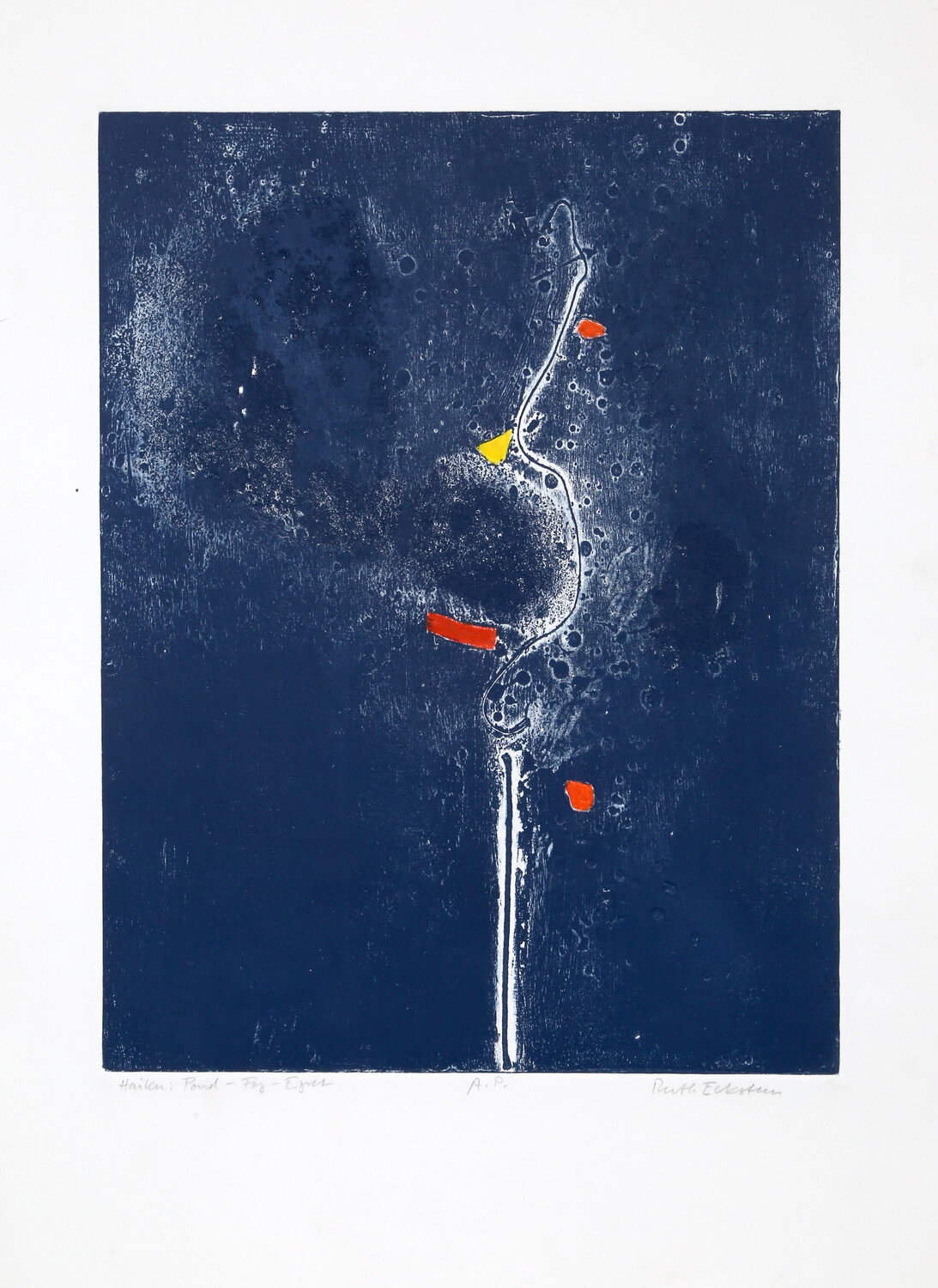 Haiku - Pond Frog Egret Ruth Eckstein