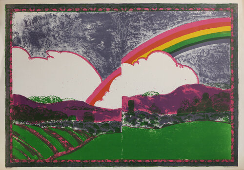Rainbow Landscape by Linda Plotkin, 인쇄 for Sale on Singulart