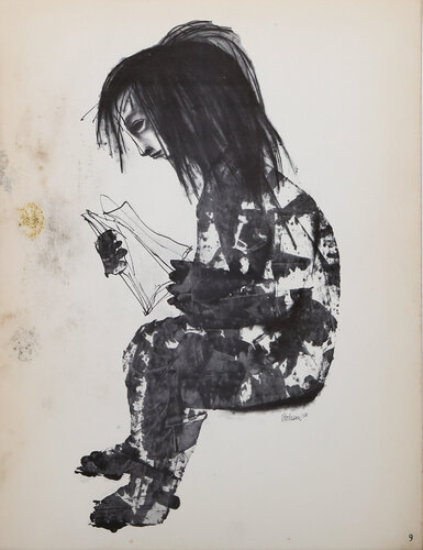 Japanese Child; lent by Dean Reynolds by Morris Broderson, 인쇄 for Sale on Singulart