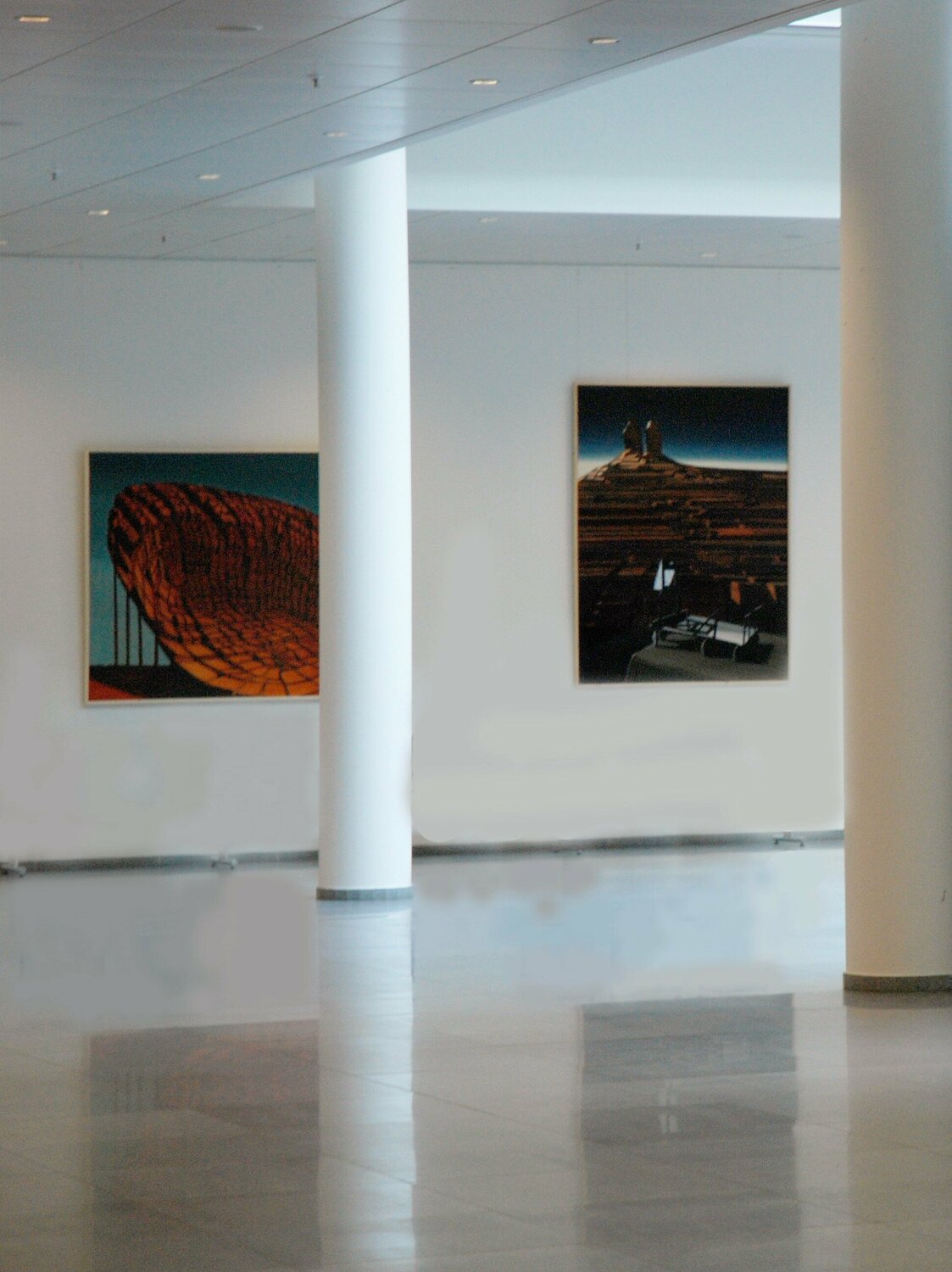 Stelle von Peter Stauder (1998) Malerei Öl, Tusche auf Leinwand