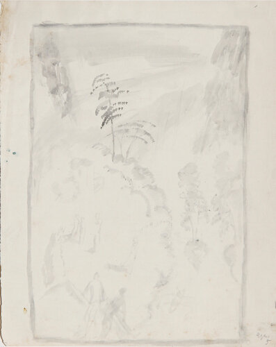 Mountain Landscape by Eugen von Kahler, 종이 for Sale on Singulart