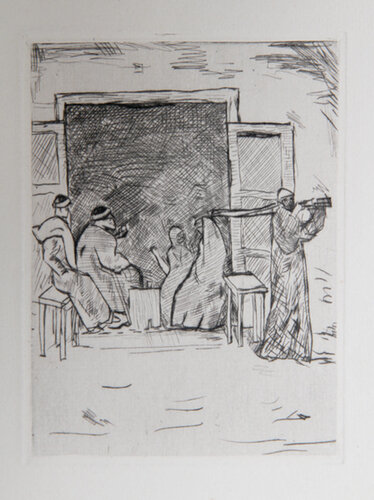 Family in House  by Eugen von Kahler, 인쇄 for Sale on Singulart