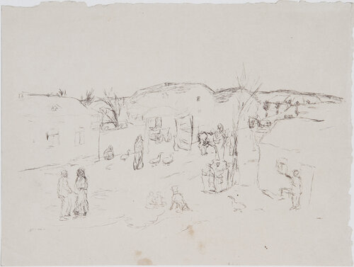 Bohemian Village  by Eugen von Kahler, 종이 for Sale on Singulart
