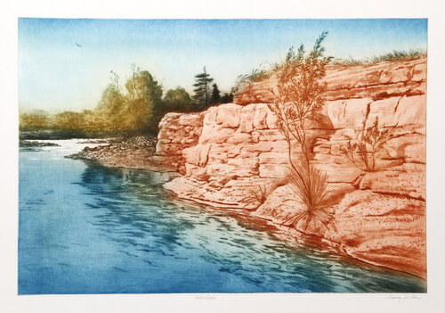 Red Rock by Harvey Kidder, 인쇄 for Sale on Singulart