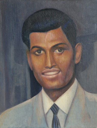 Portrait in Tie (48) par John F. Leonard, Peinture en vente sur Singulart
