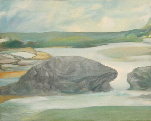 Rocky Seascape (55) par John F. Leonard, Peinture en vente sur Singulart