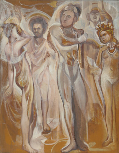 Regal Figures (64) van John F. Leonard, Schilderij te koop op Singulart
