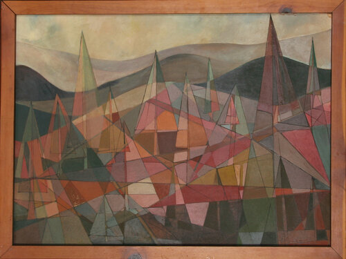 Forest Landscape (65) van John F. Leonard, Schilderij te koop op Singulart