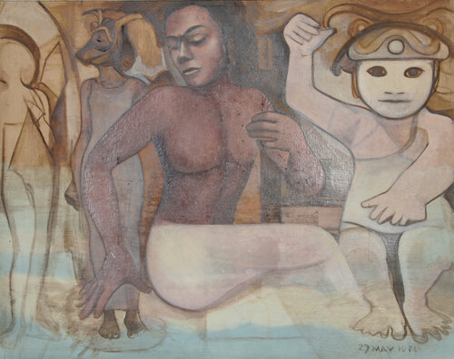 Nude Goddess (68) van John F. Leonard, Schilderij te koop op Singulart