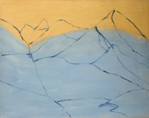 Abstract Mountains (59) par John F. Leonard, Peinture en vente sur Singulart