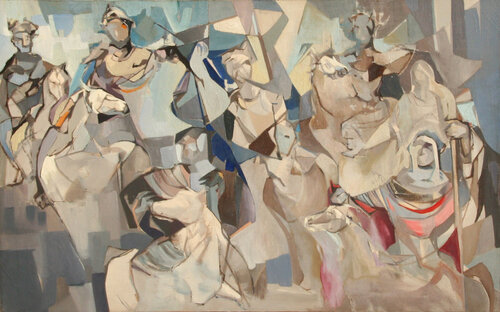 Nativity Scene (5) par John F. Leonard, Peinture en vente sur Singulart