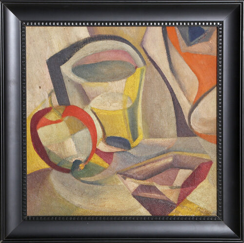 Cubist Still Life (49) par John F. Leonard, Peinture en vente sur Singulart