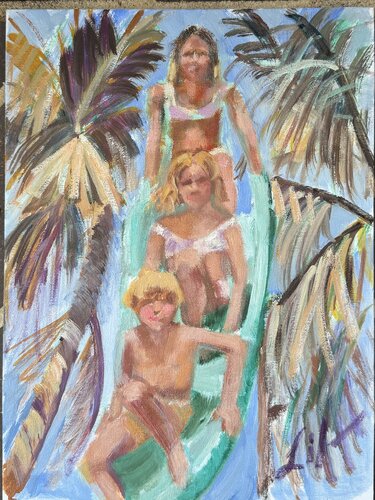 Summer Sliding by Heidi Lifrage, Painting for Sale on Singulart