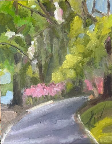Kraft Azalea Gardena di Heidi Lifrage, Pittura in vendita su Singulart