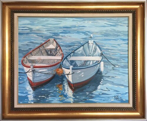 Two Dories de John Nesta, Pintura a la venta en Singulart