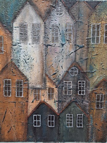 The city II. de Martina Šuchová Duchoňová, Pintura a la venta en Singulart