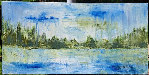 Morning mirroring de Martina Šuchová Duchoňová, Pintura a la venta en Singulart