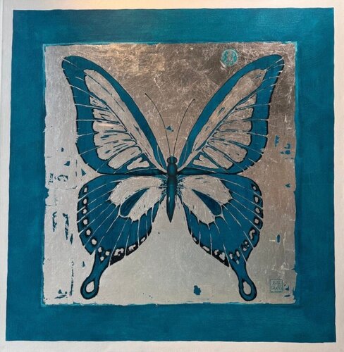Pinboard Butterfly  by Ruth Greaves, 회화 for Sale on Singulart