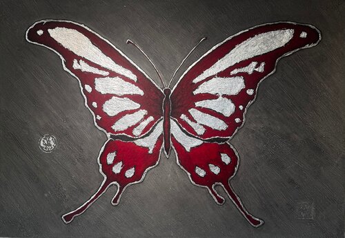 Butterfly  by Ruth Greaves, 회화 for Sale on Singulart