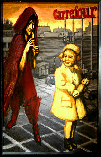 Carrefour par JIri Hanibal, Peinture en vente sur Singulart