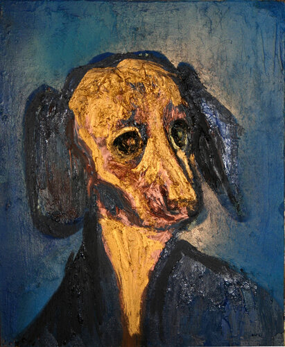 Chien Milan par JIri Hanibal, Peinture en vente sur Singulart