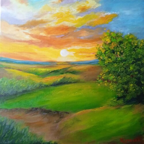 Sunrise Black Sea par Katia Slavova, Peinture en vente sur Singulart
