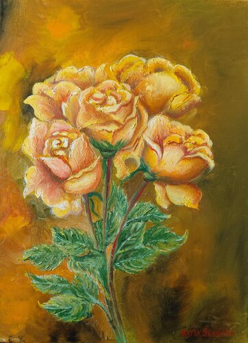 Roses de Katia Slavova, Pintura a la venta en Singulart