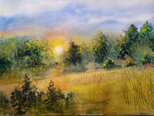 Summer morning de Katia Slavova, Pintura a la venta en Singulart