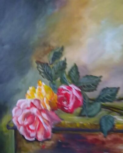 Roses di Katia Slavova, Pittura in vendita su Singulart