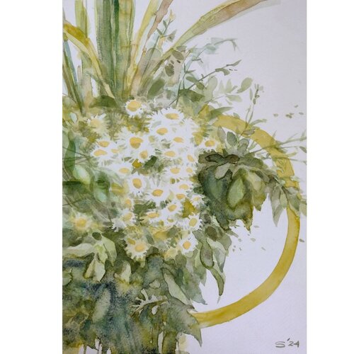 A Garden's Boquete by Svitlana Fesenko, Painting for Sale on Singulart