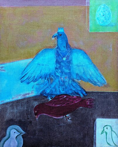 Menagerie par Casper Scarth, Peinture en vente sur Singulart