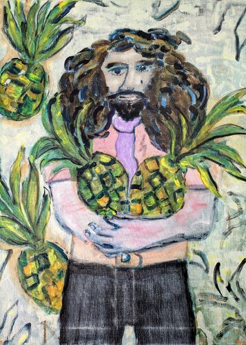 Pineapple Pete by Casper Scarth, 회화 for Sale on Singulart