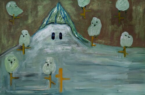 Snow Fairy by Casper Scarth, 油畫 for Sale on Singulart