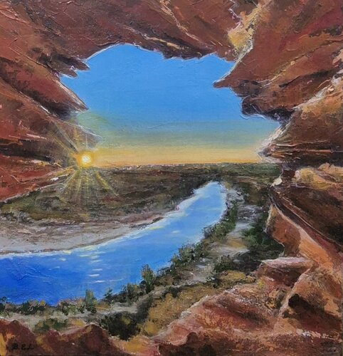 Nature's Window by Belinda Eldridge, 회화 for Sale on Singulart