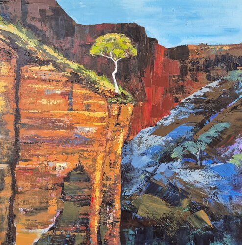 Desert Bliss van Belinda Eldridge, Schilderij te koop op Singulart