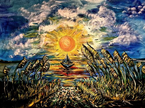 SUNRISE par Adela Stoian, Peinture en vente sur Singulart