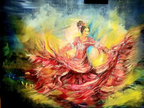 DANCER by Adela Stoian, Painting for Sale on Singulart