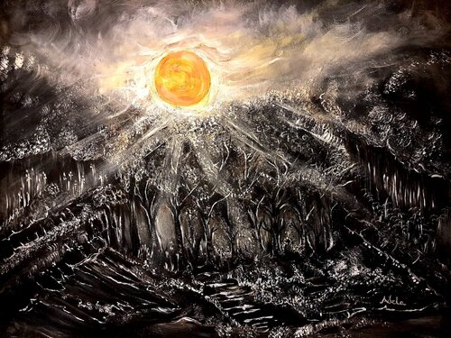 Moonlight by Adela Stoian, Painting for Sale on Singulart