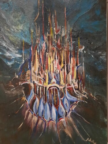 THE ENIGMATIC CASTLE by Adela Stoian, Painting for Sale on Singulart
