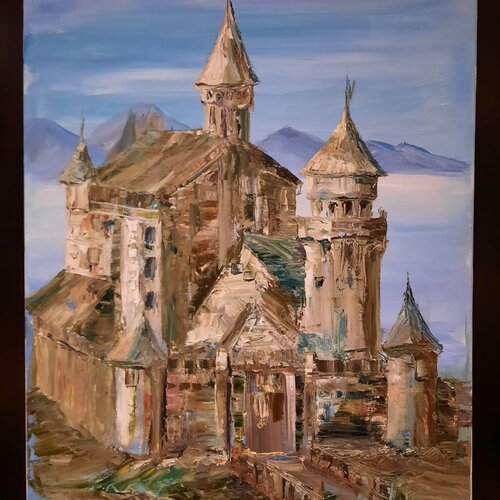 OLD CASTLE by Adela Stoian, Painting for Sale on Singulart