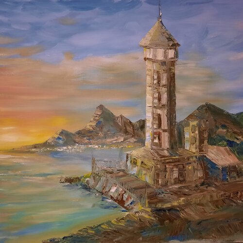 OCEAN LIGHTHOUSE by Adela Stoian, Painting for Sale on Singulart