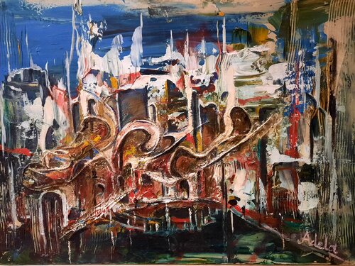 CASTLE OF ILLUSION by Adela Stoian, Painting for Sale on Singulart