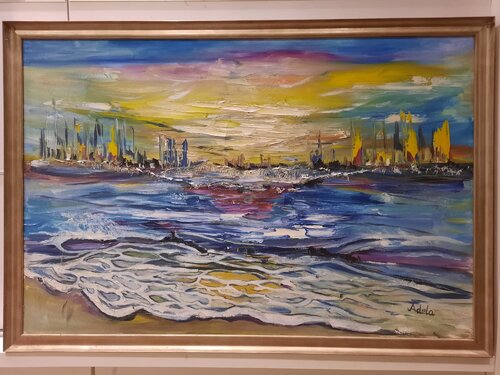 OCEAN SHORE by Adela Stoian, Painting for Sale on Singulart