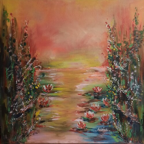 LAKE by Adela Stoian, Painting for Sale on Singulart